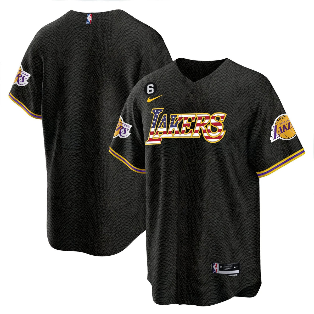 LAL Flag Baseball Jersey - Stitched