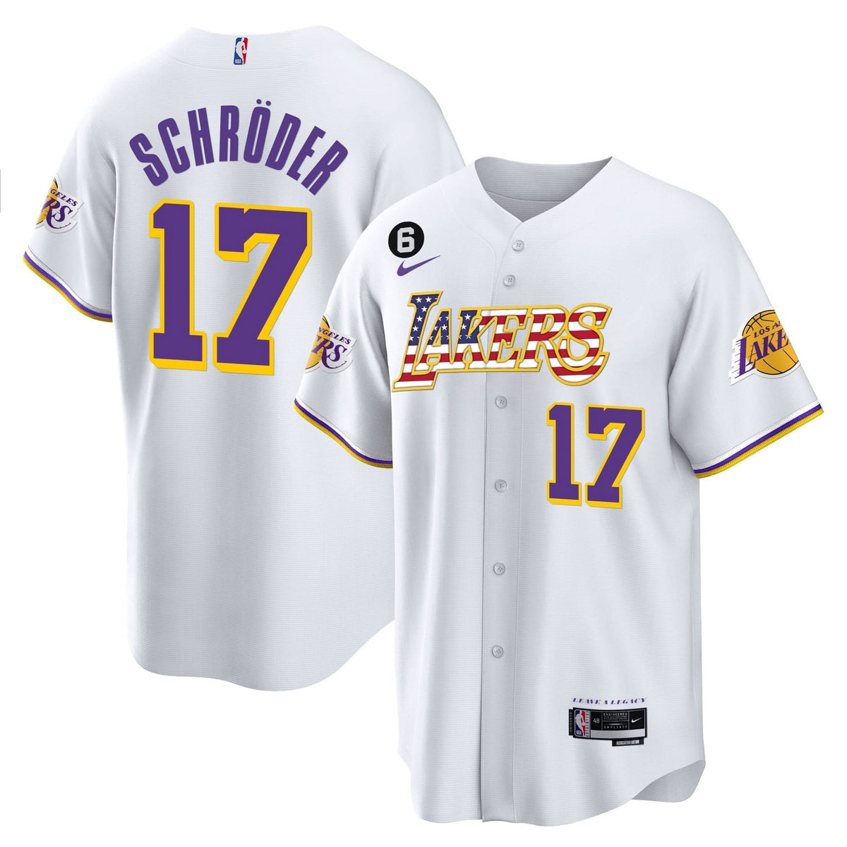 LAL Flag Baseball Jersey - Stitched
