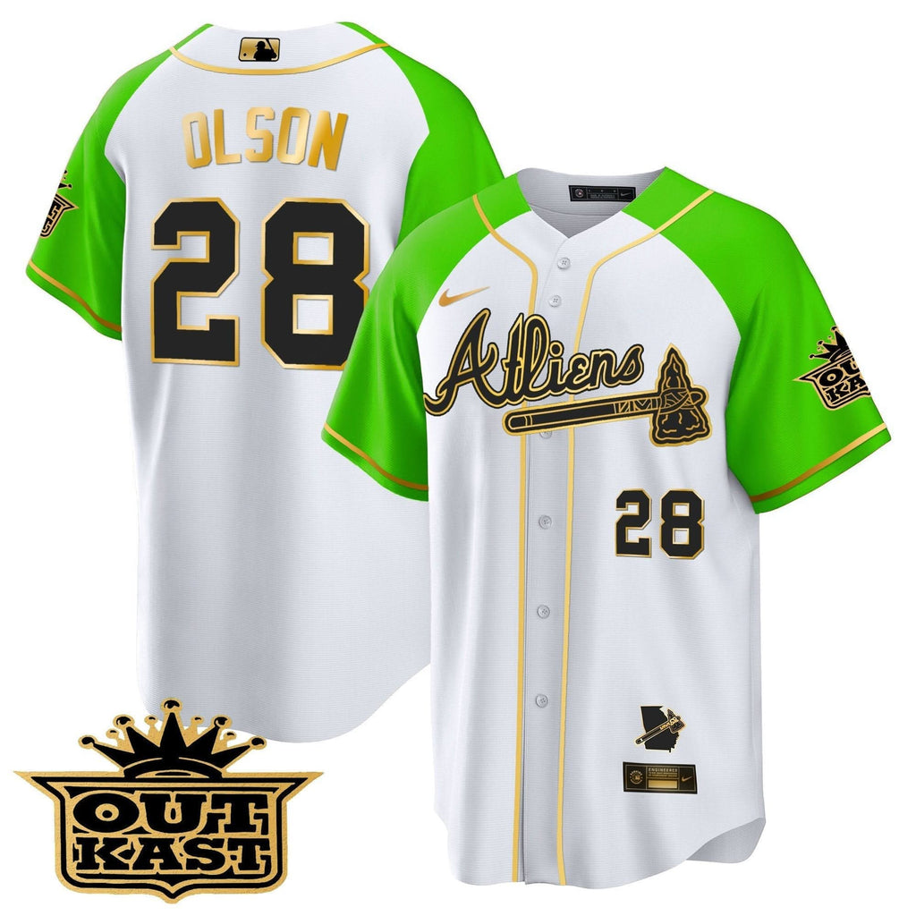 AB Atliens Gold Alternate Cool Base Jersey - Stitched