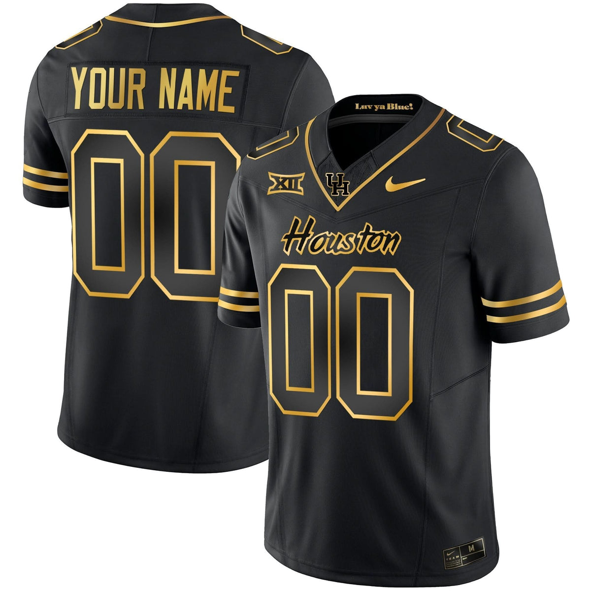 HOU 2023 Oilers Inspired Gold Custom Jersey
