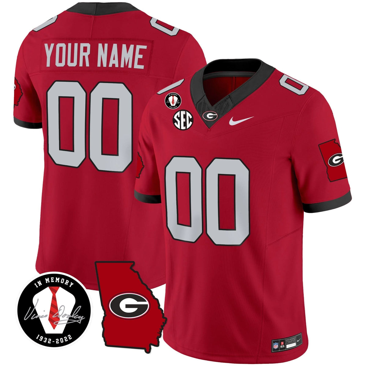 GB 2024 Vapor Custom Jersey V3 - Georgia Map
