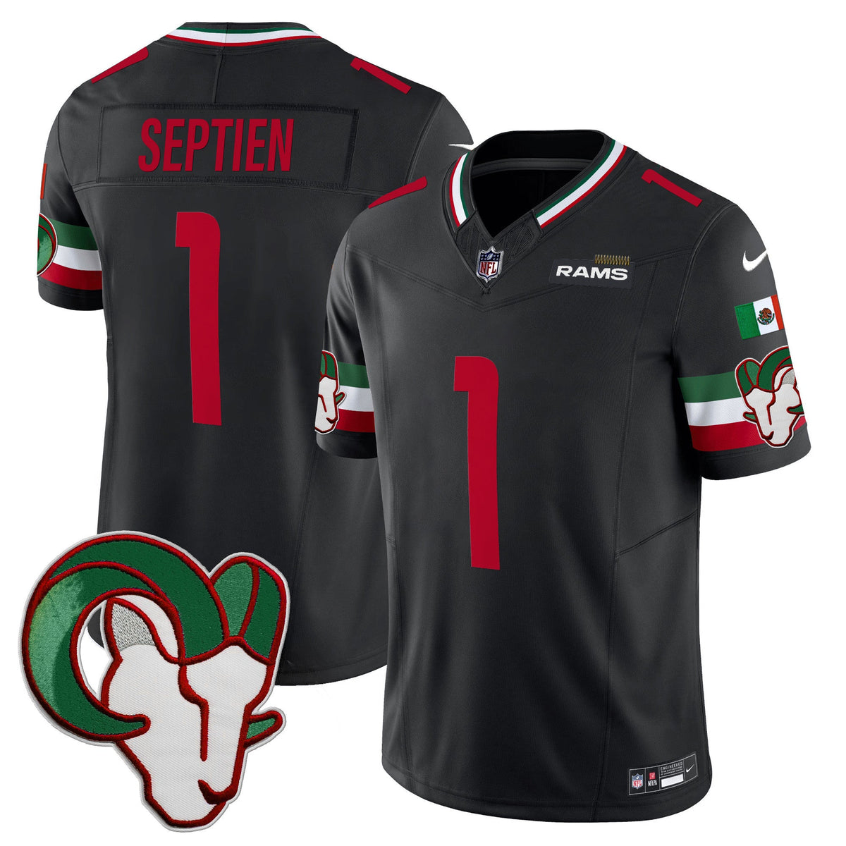 LAR Mexico Vapor Limited Jersey - Stitched