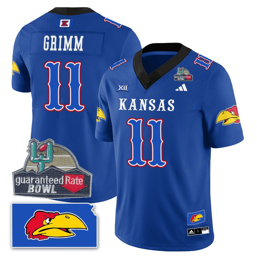 KJ Blackhawk Guaranteed Rate Bowl Patch Vapor Limited Jersey - Stitched
