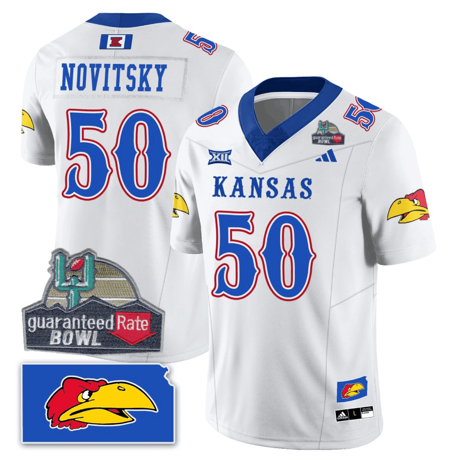 KJ Blackhawk Guaranteed Rate Bowl Patch Vapor Limited Jersey - Stitched