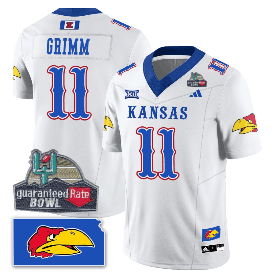 KJ Blackhawk Guaranteed Rate Bowl Patch Vapor Limited Jersey - Stitched