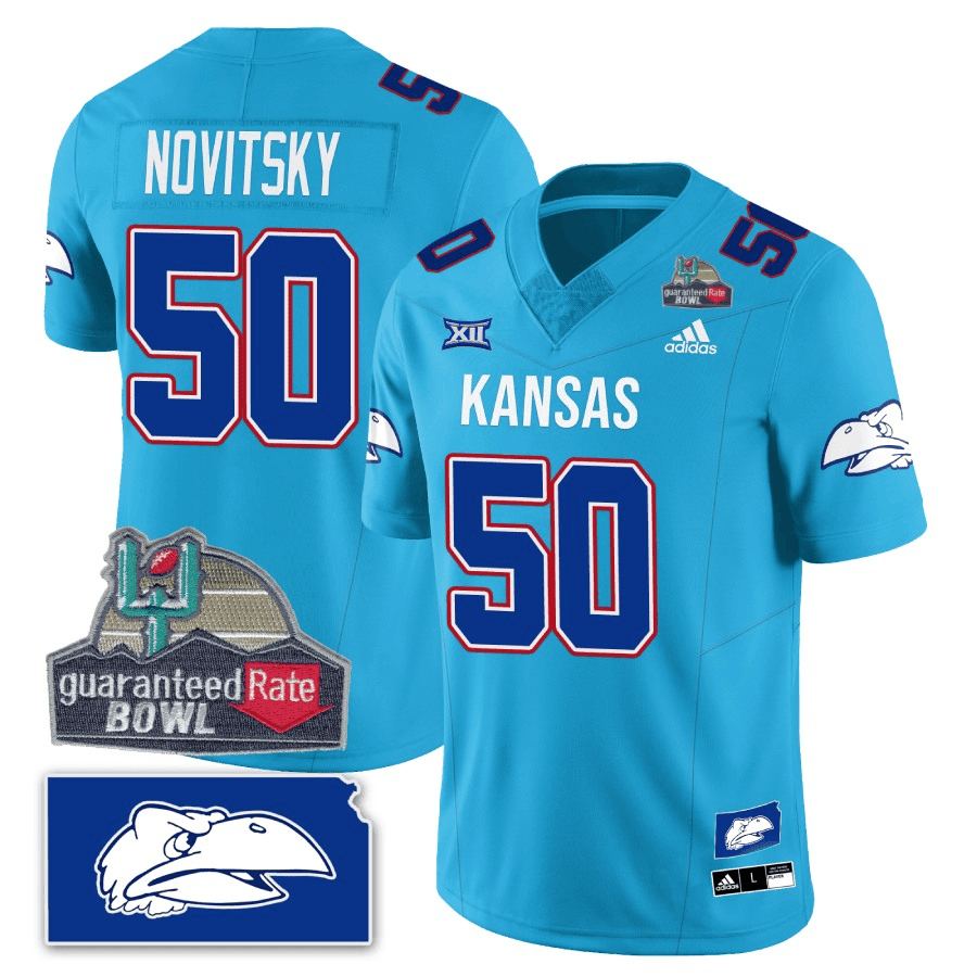 KJ Blackhawk Guaranteed Rate Bowl Patch Vapor Limited Jersey - Stitched