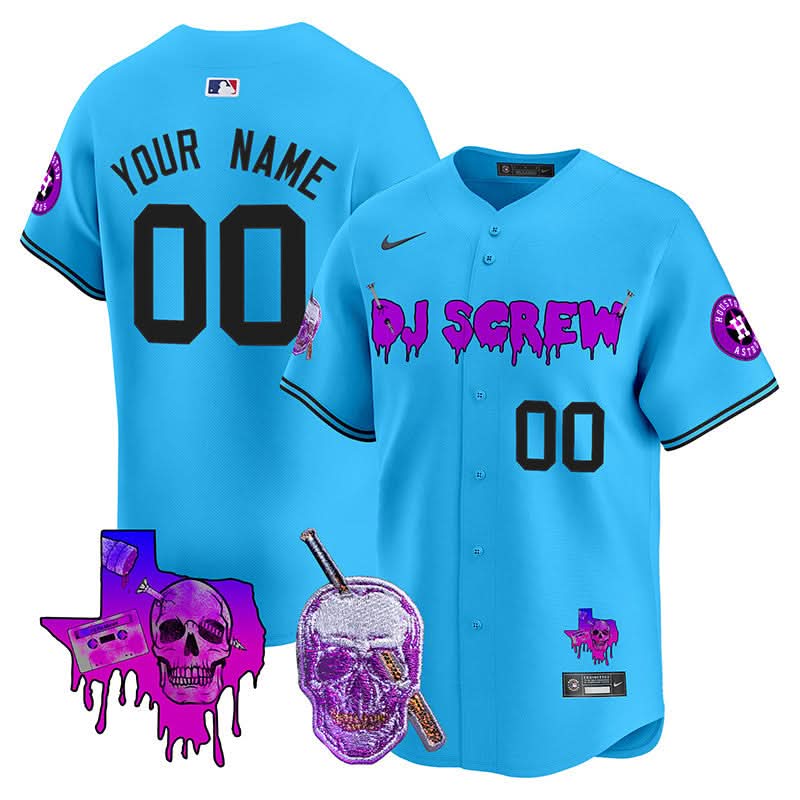 HA DJ Screw Vapor Premier Limited Custom Jersey - Stitched
