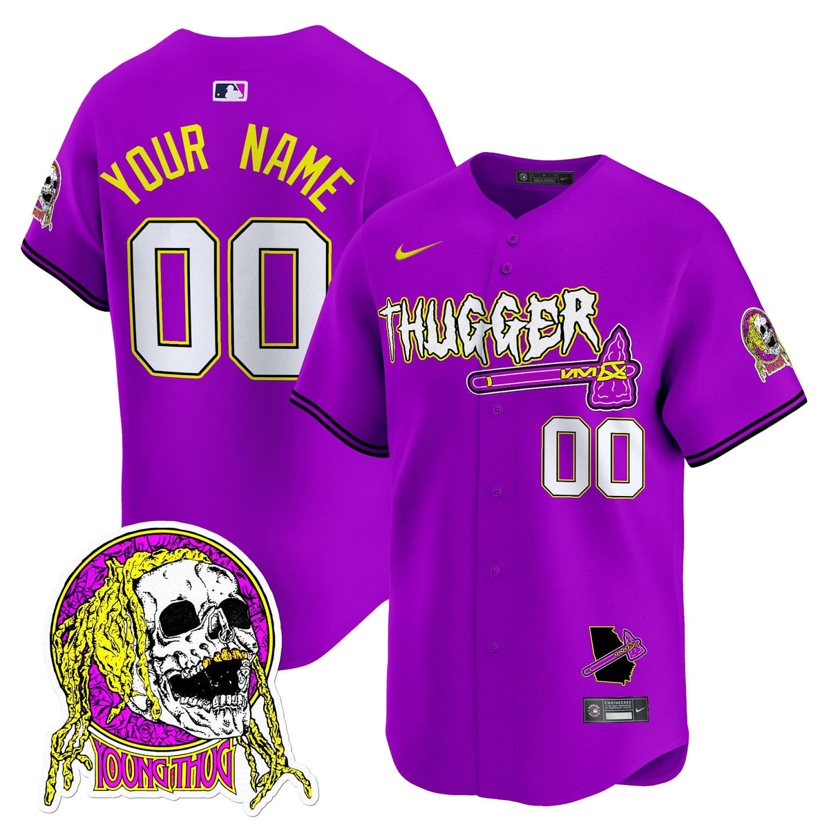 AB Young Thug Vapor Premier Limited Custom Jersey - Stitched