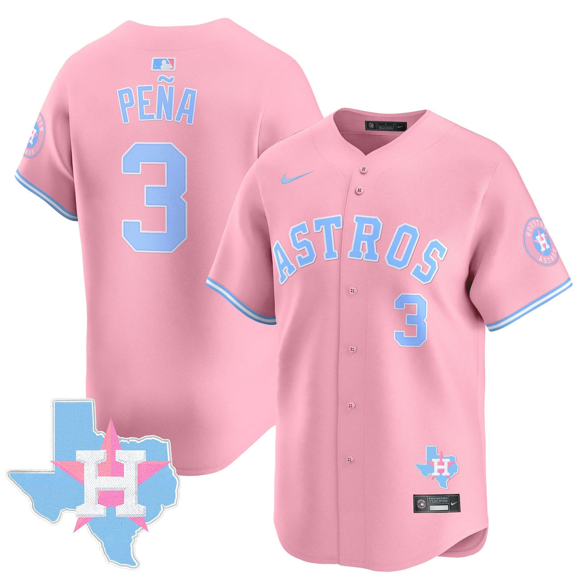 HA Bubblegum Pink Vapor Premier Limited Jersey - Stitched