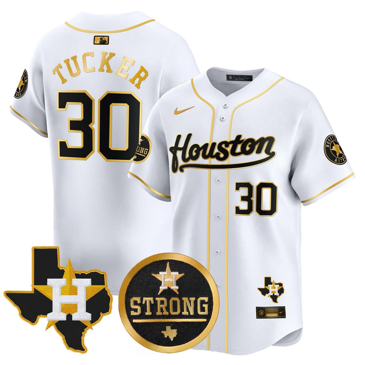 HA Houston Strong Patch Vapor Premier Limited Jersey - Stitched