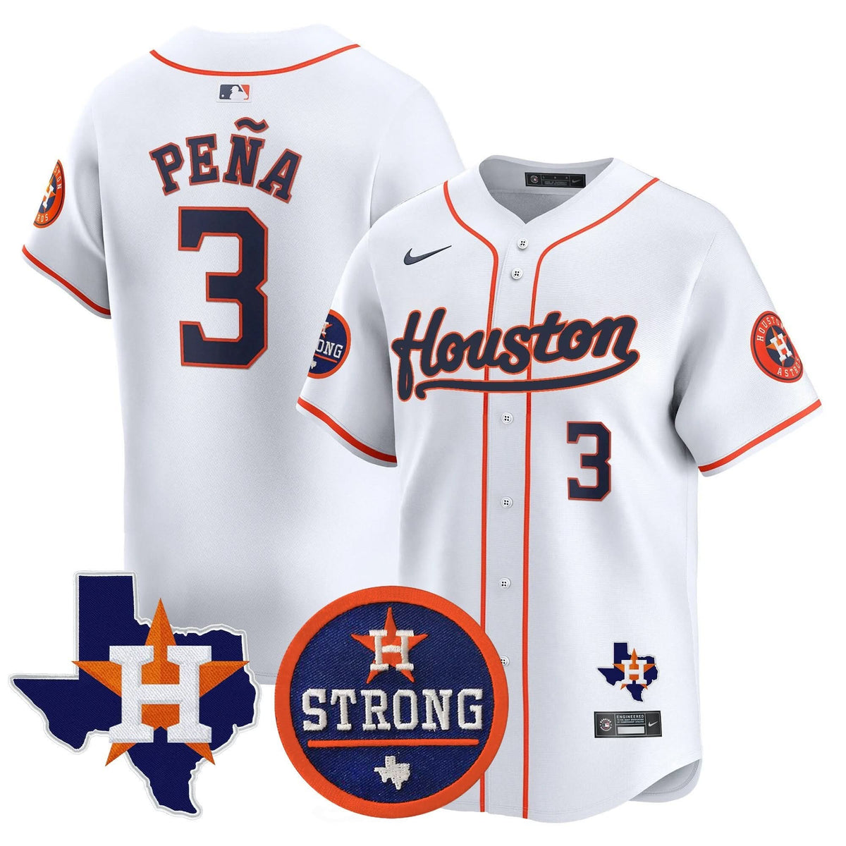 HA Houston Strong Patch Vapor Premier Limited Jersey - Stitched