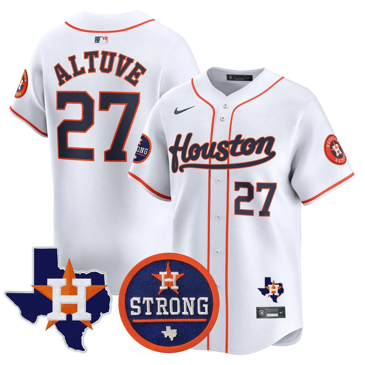HA Houston Strong Patch Vapor Premier Limited Jersey - Stitched