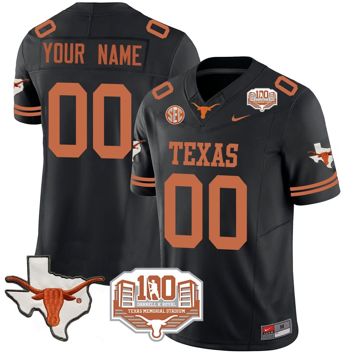Custom TL 2024 Vapor Jersey - 100 years of Darrell K Royal