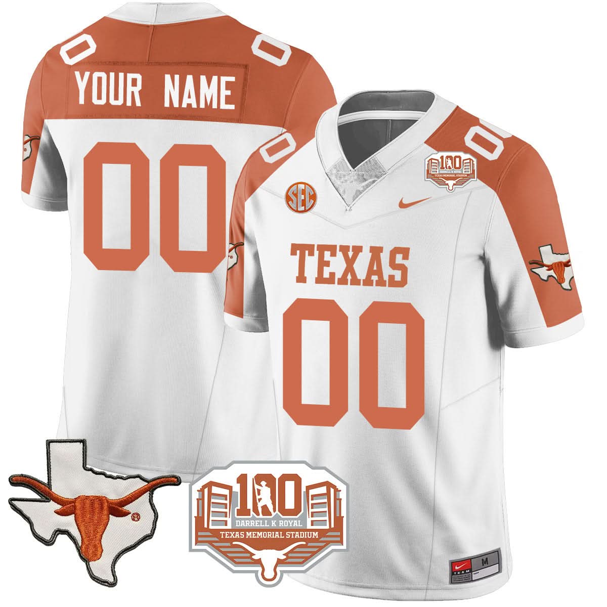 Custom TL 2024 Vapor Jersey - 100 years of Darrell K Royal