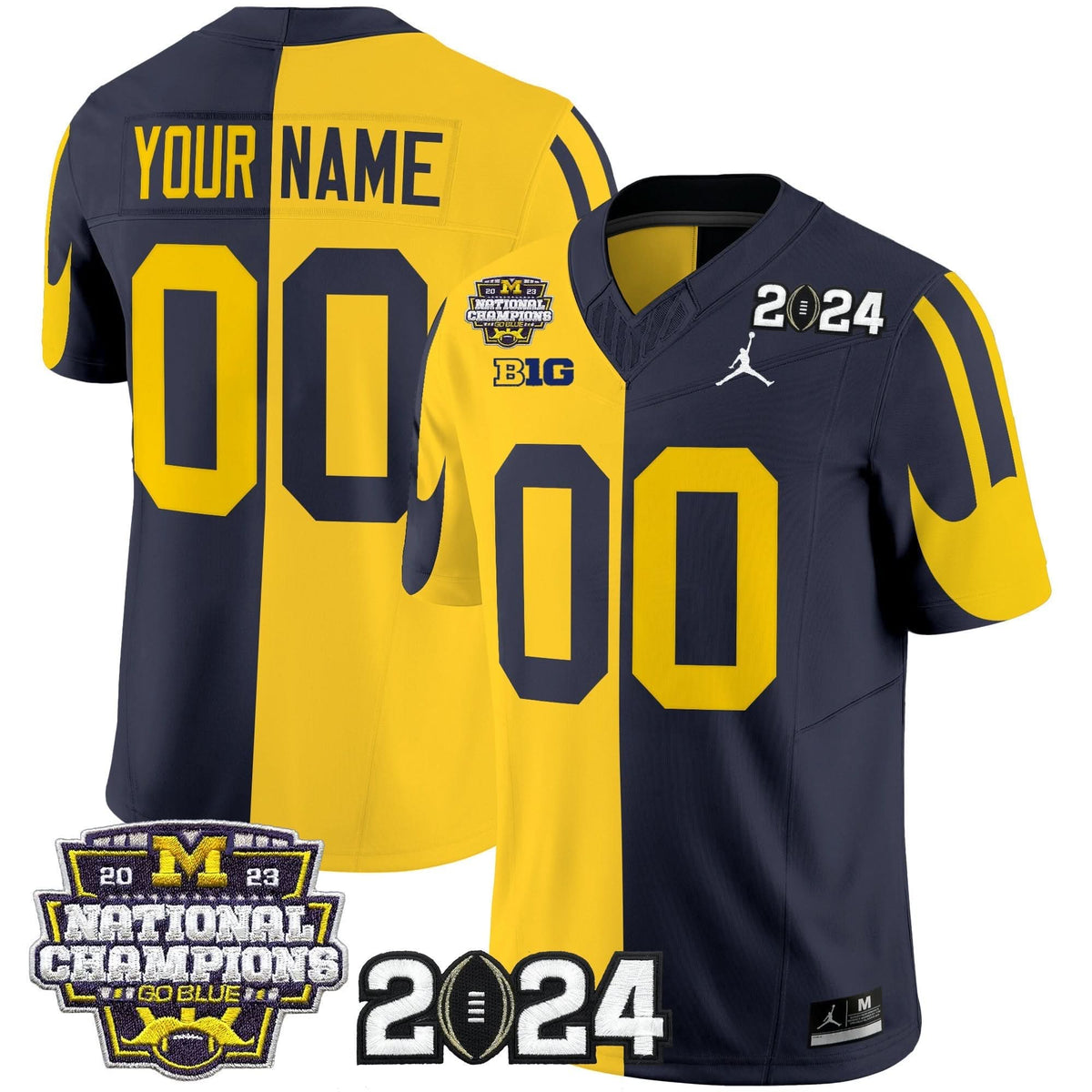 MW 2024 CFP & National Champions Patch Vapor Limited Custom Jersey