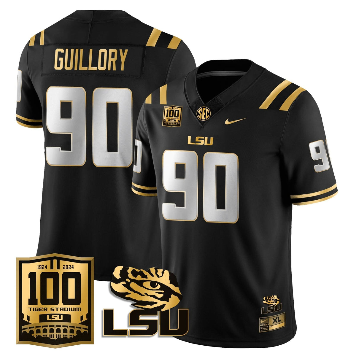 LSU Football 2024 Vapor Jersey - 100th Tigers Stadium