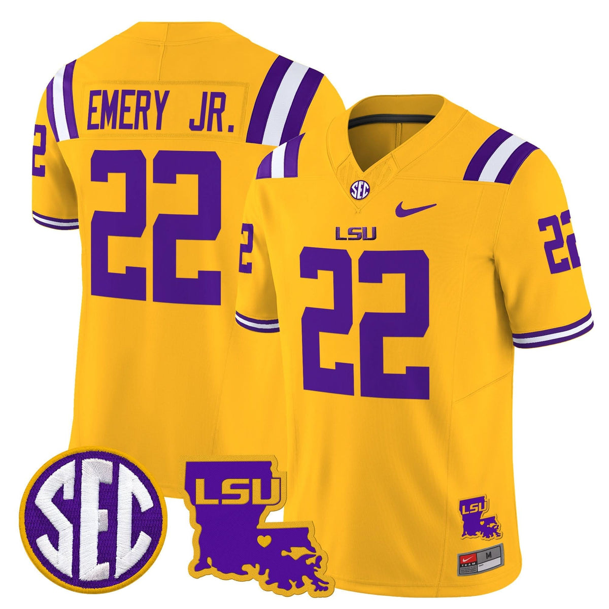 LSU 2025 Louisiana Patch Vapor Limited Jersey