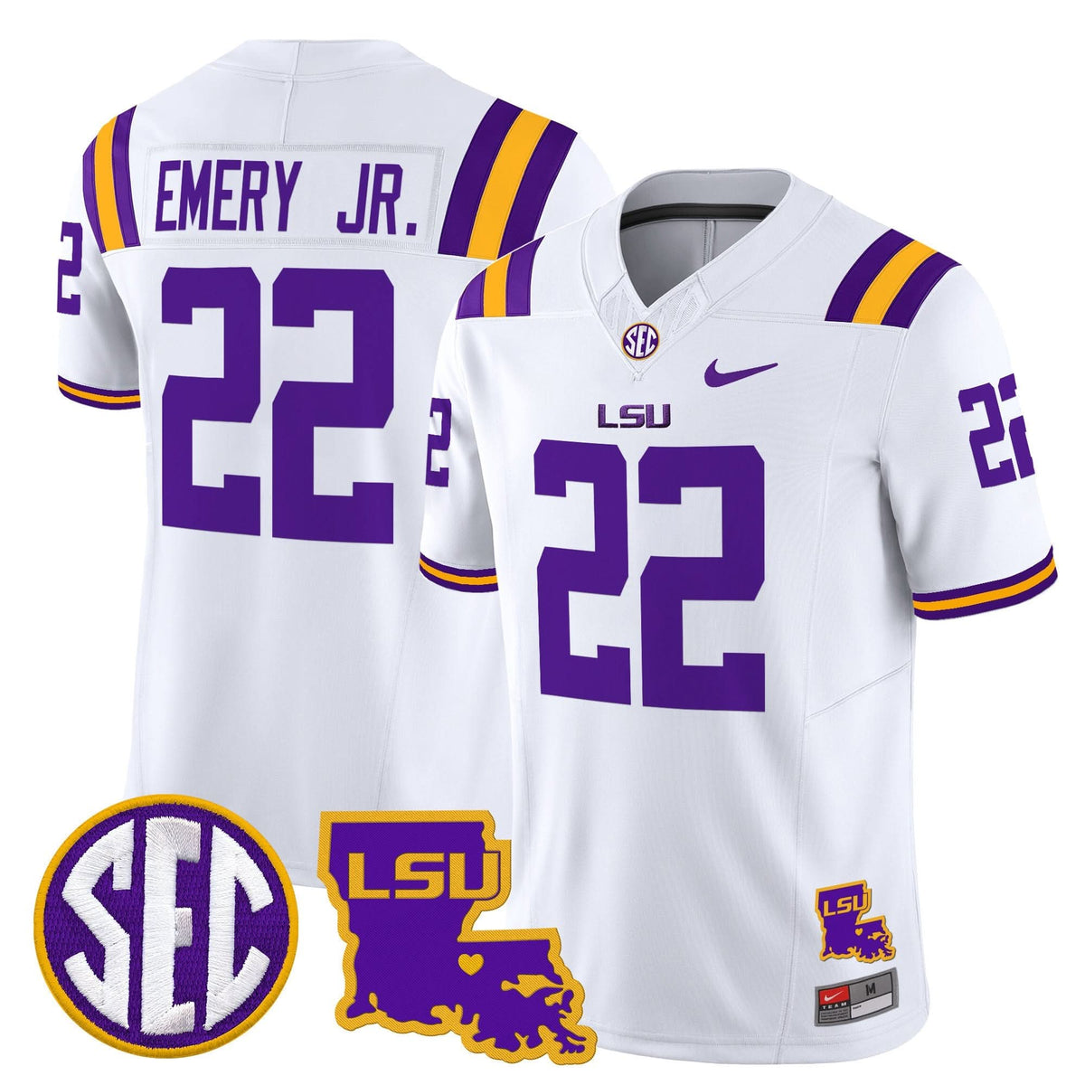LSU 2025 Louisiana Patch Vapor Limited Jersey