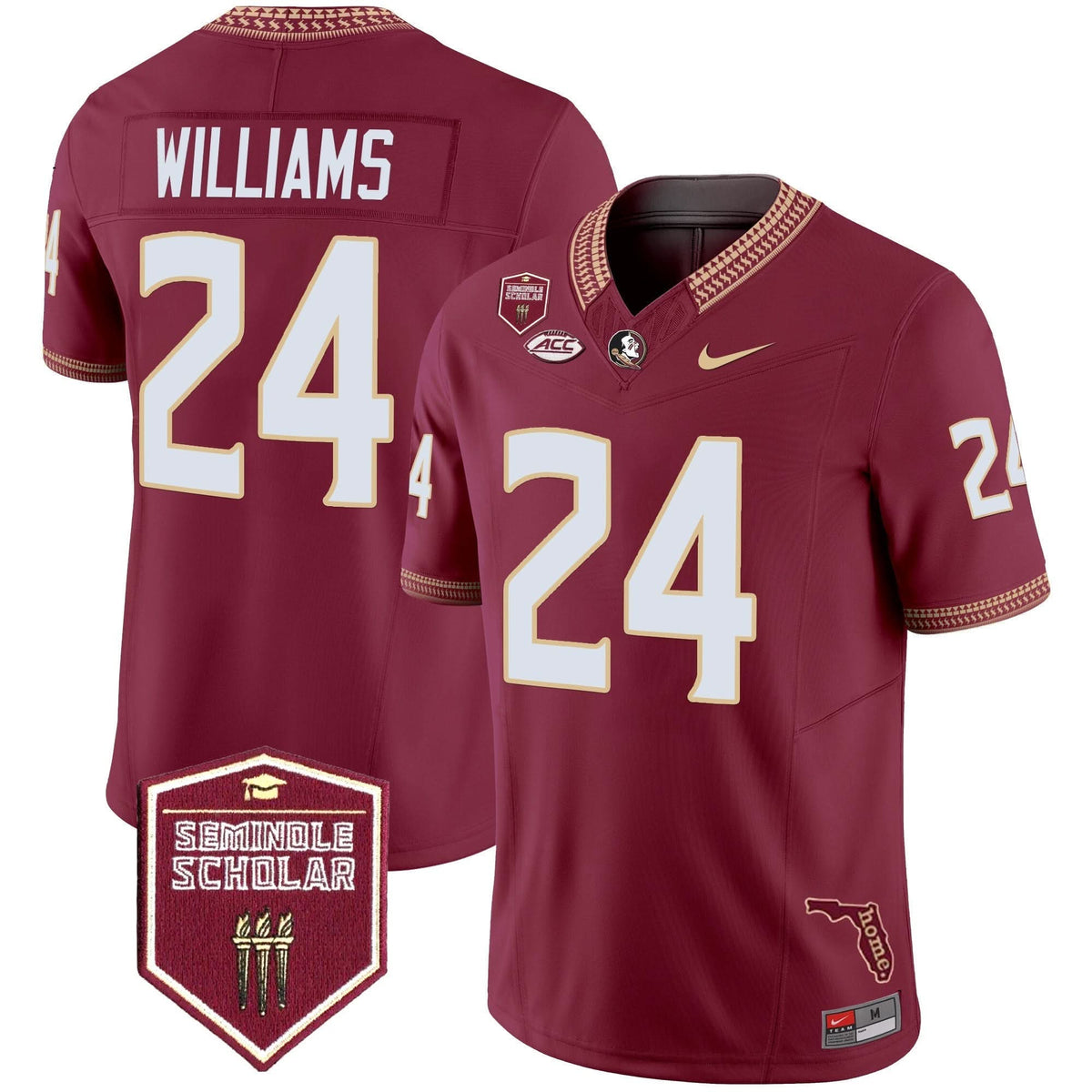 FSS 2024 Seminole Scholar Patch Vapor Limited Jersey