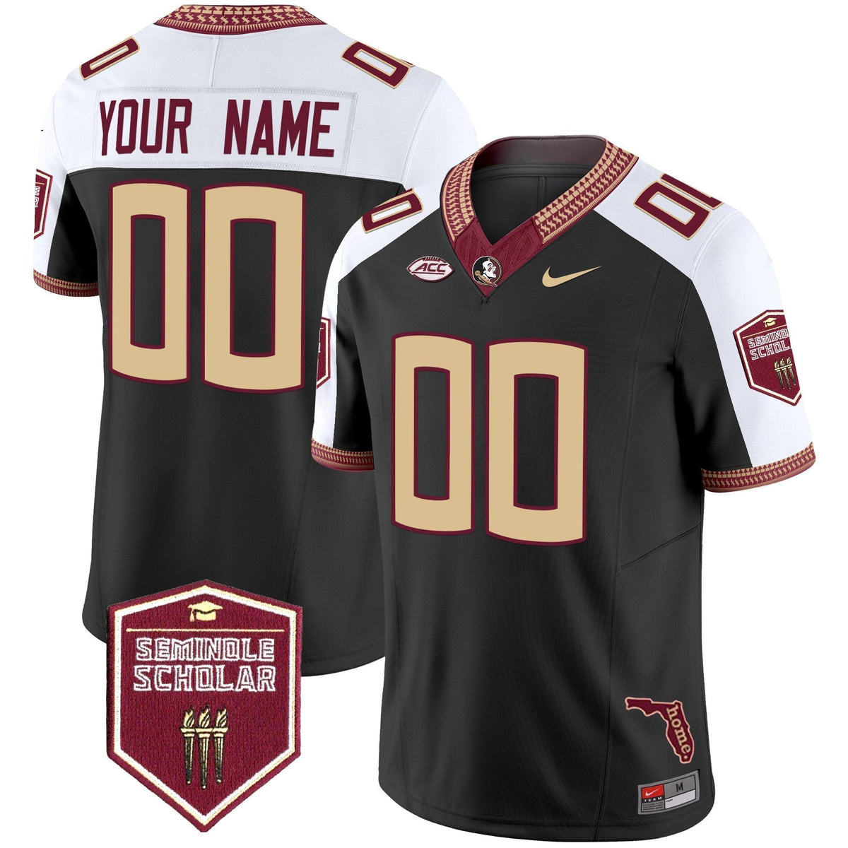 FSS 2025 Seminole Scholar Patch Vapor Limited Custom Jersey
