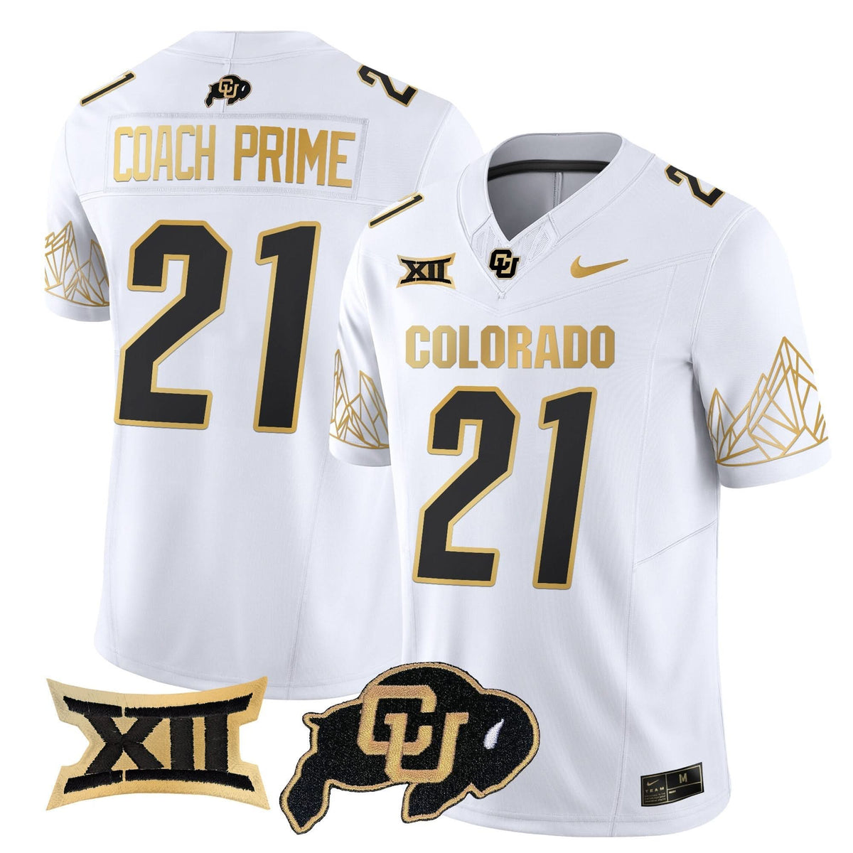 CB Big 12 XII Patch Gold Vapor Limited Jersey