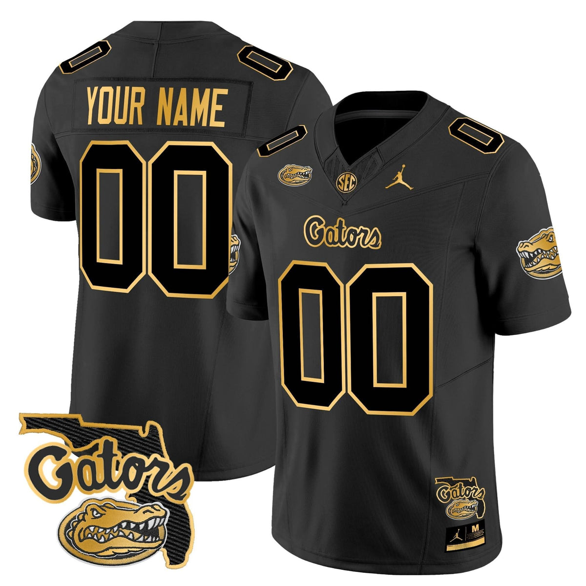 FG 2024 Florida Patch Gold Vapor Limited Custom Jersey
