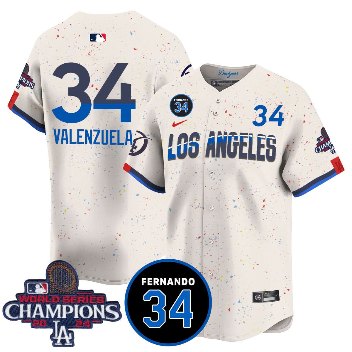 LA LAD - World Series Champions 2024 Jersey - Stitched