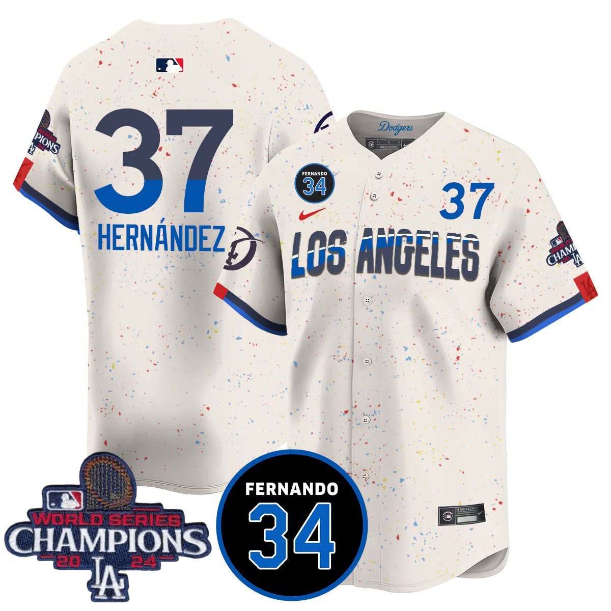 LA LAD - World Series Champions 2024 Jersey - Stitched