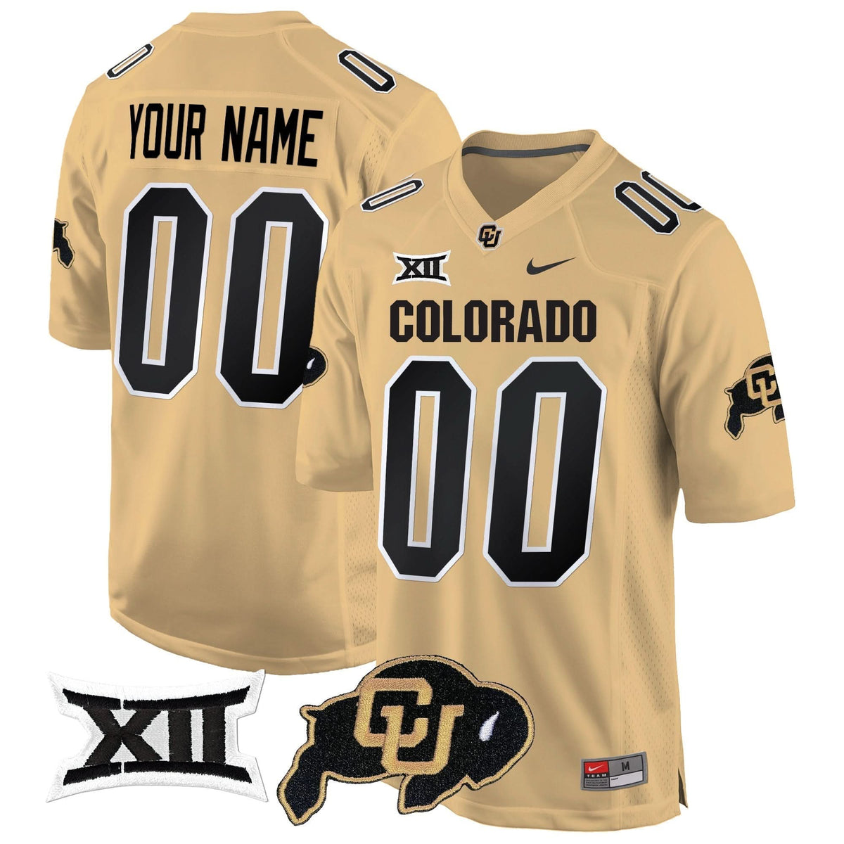 CB Big 12 XII Patch Game Custom Jersey V2