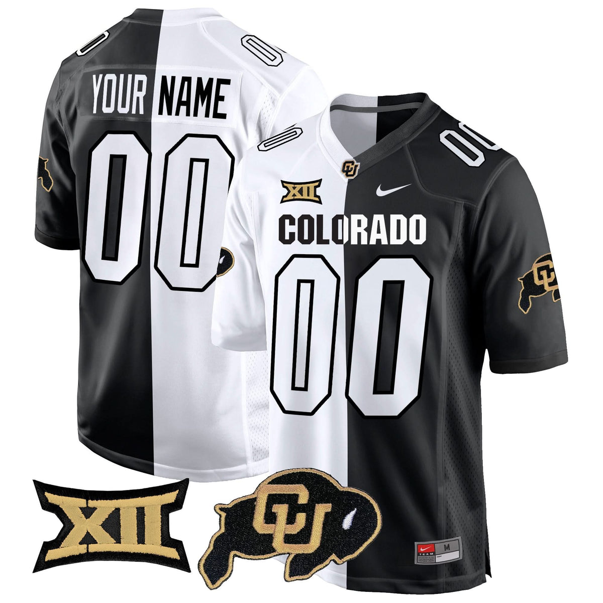 CB Big 12 XII Patch Game Custom Jersey V2