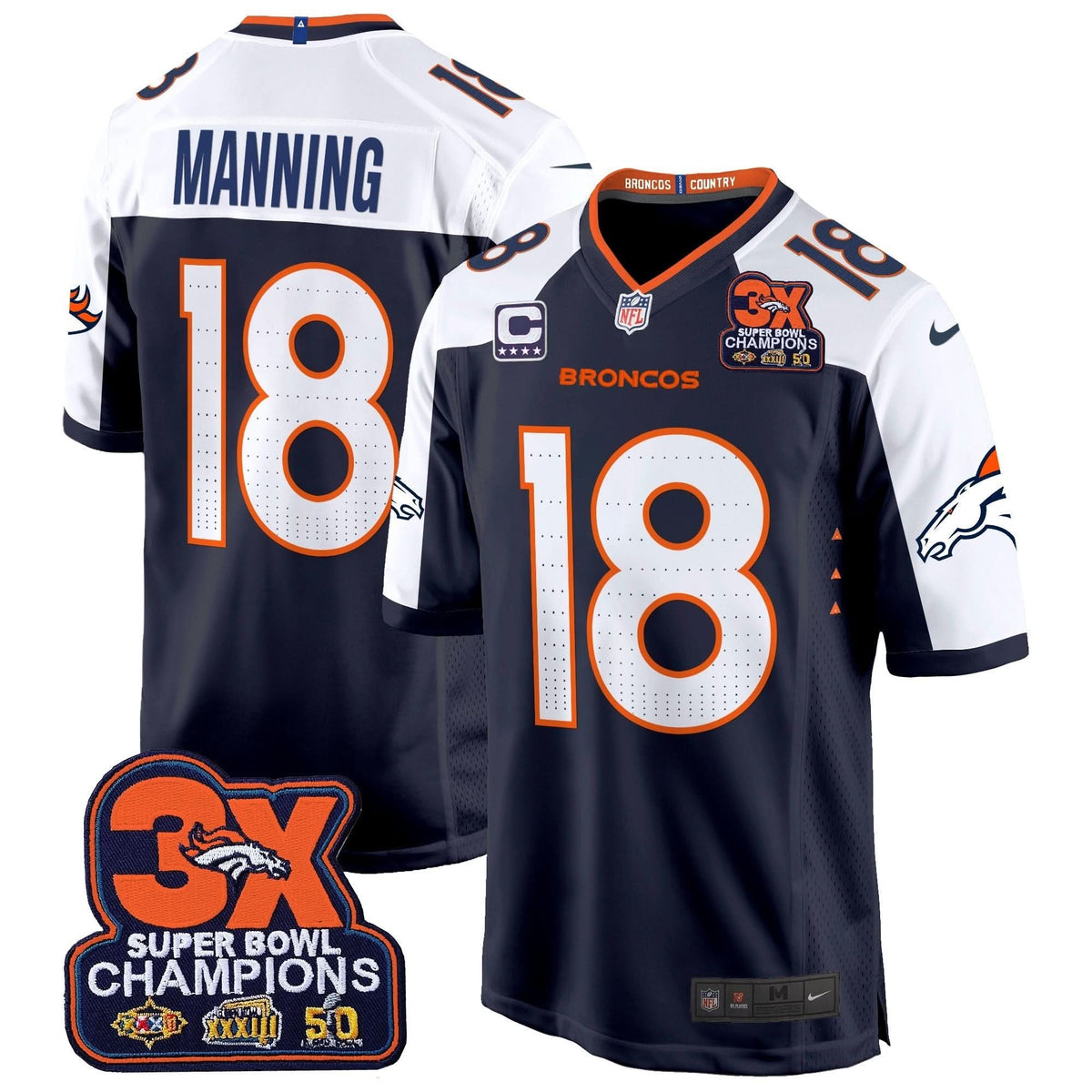 DB 3-Time Champions Patch Game Jersey - Al Stitched