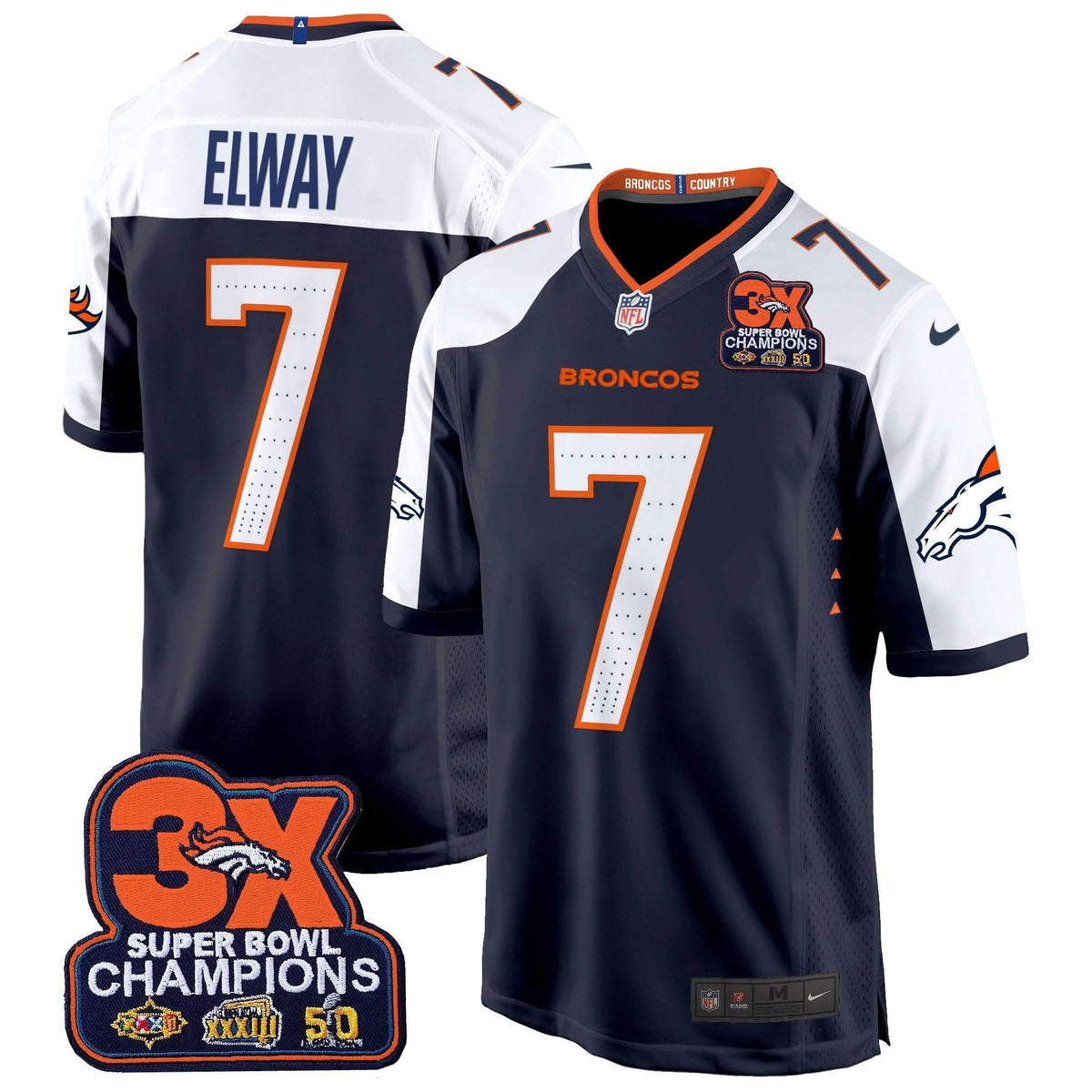 DB 3-Time Champions Patch Game Jersey - Al Stitched