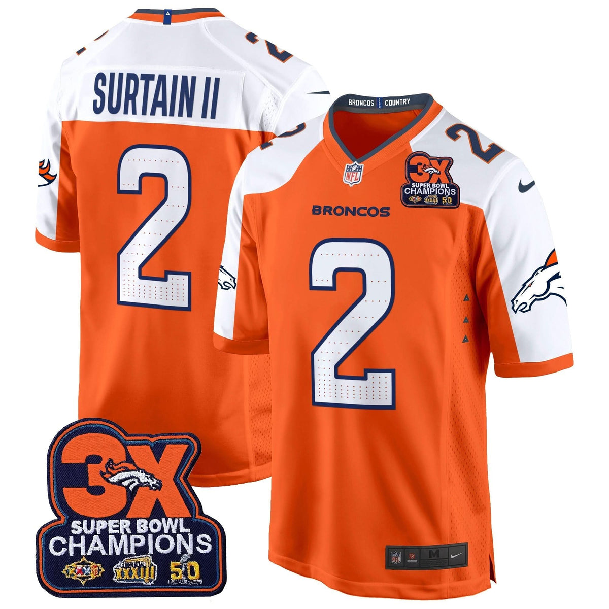DB 3-Time Champions Patch Game Jersey - Al Stitched