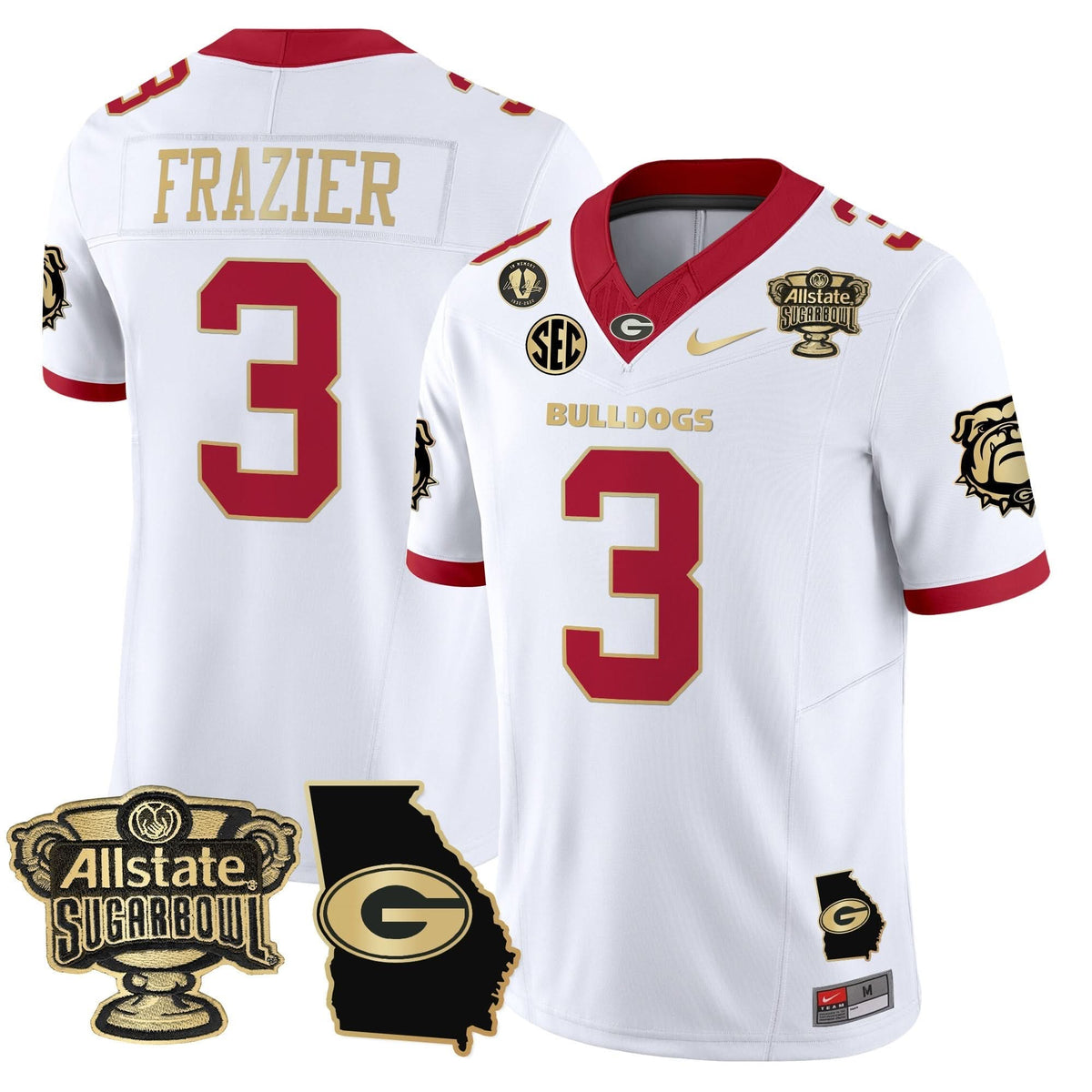 GB 2025 Sugar Bowl & Georgia Map Patch Vapor Limited Jersey