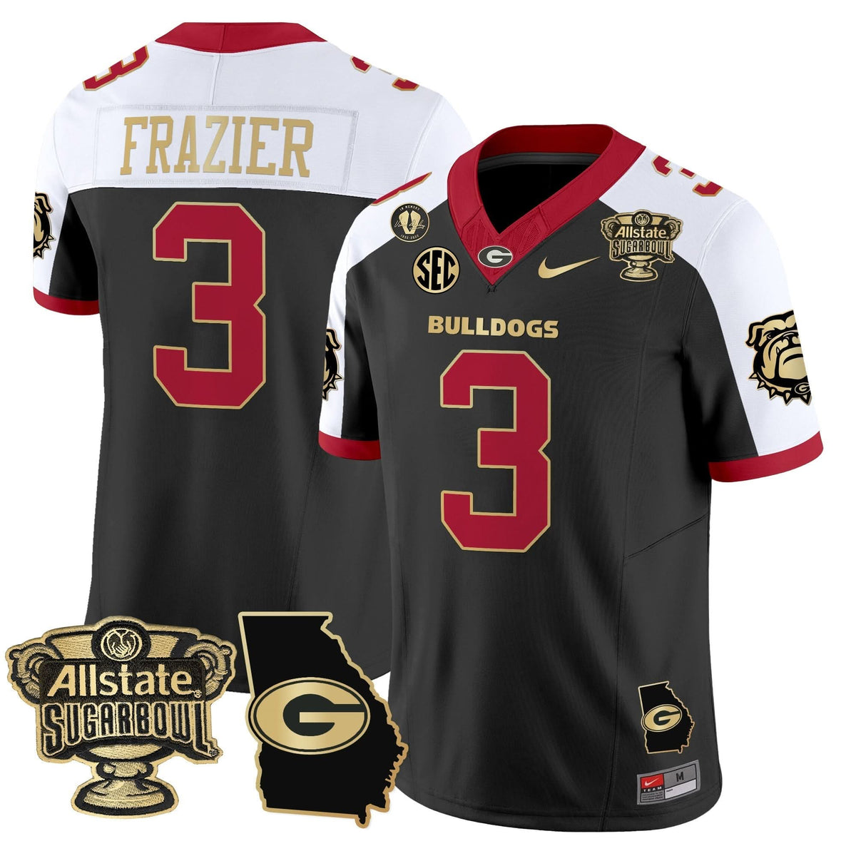 GB 2025 Sugar Bowl & Georgia Map Patch Vapor Limited Jersey
