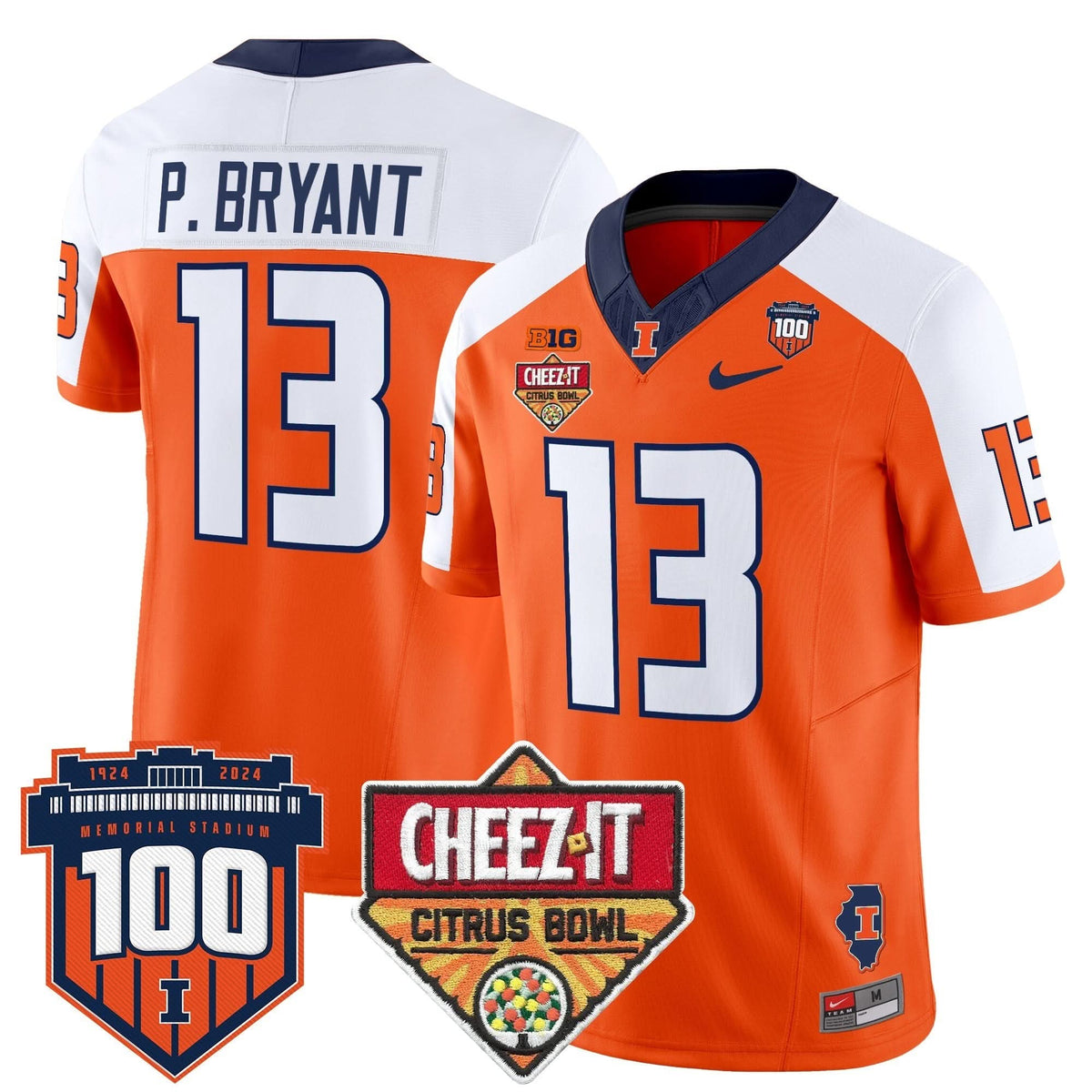 ILL 2025 Cheez-It Citrus Bowl Patch Vapor Limited Jersey