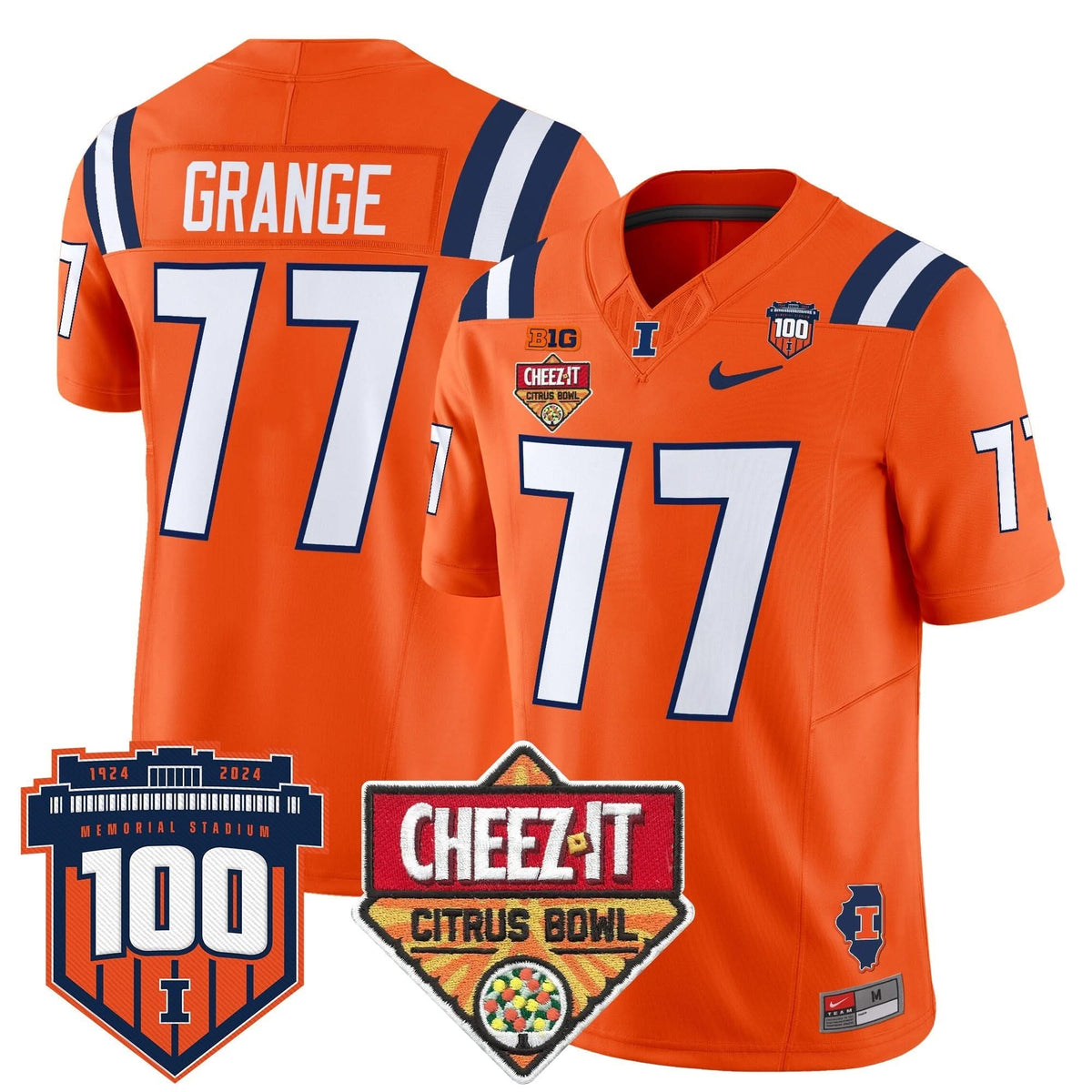 ILL 2025 Cheez-It Citrus Bowl Patch Vapor Limited Jersey