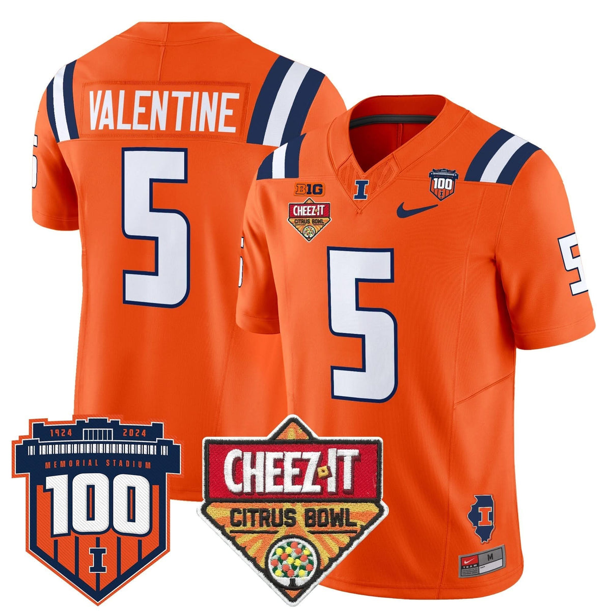 ILL 2025 Cheez-It Citrus Bowl Patch Vapor Limited Jersey