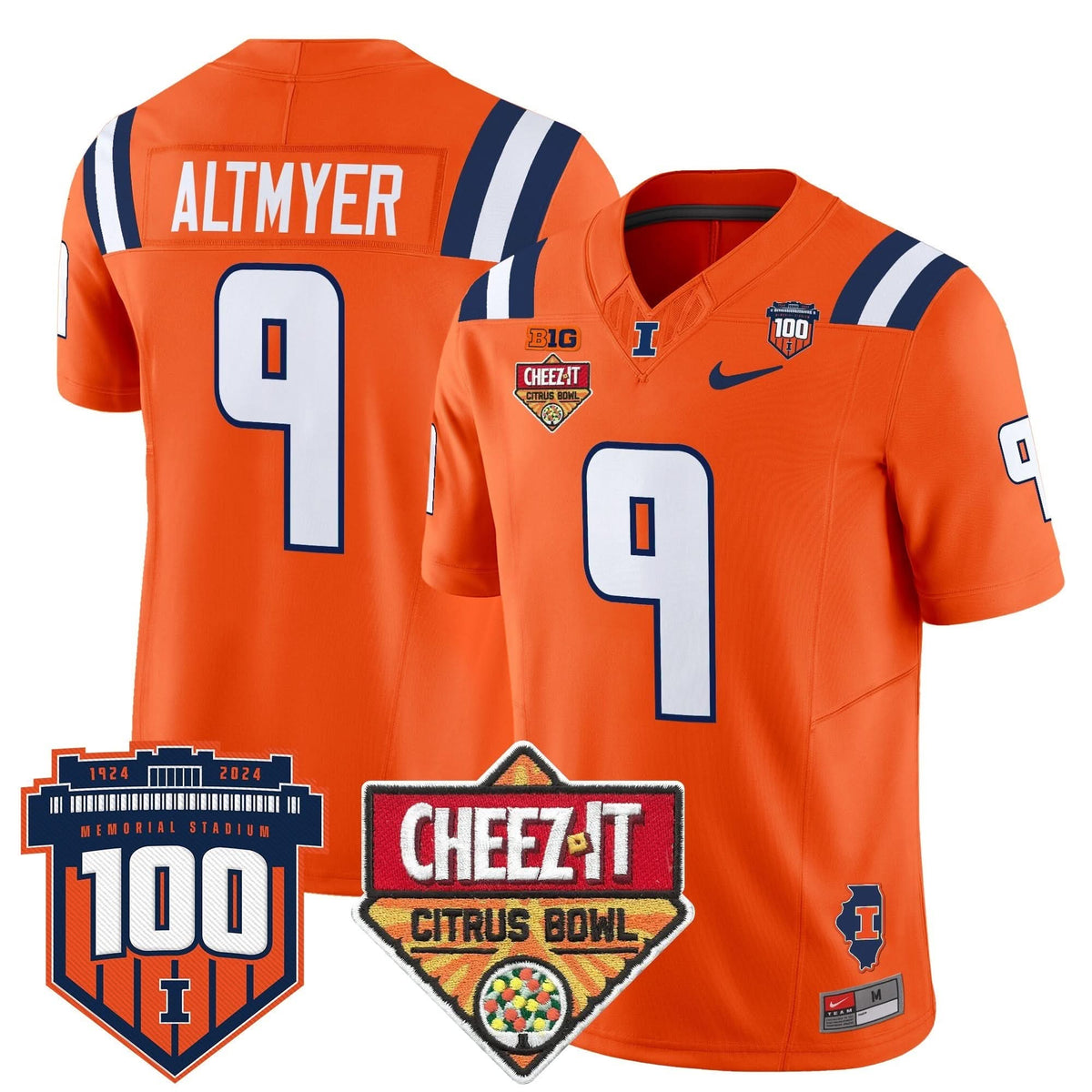 ILL 2025 Cheez-It Citrus Bowl Patch Vapor Limited Jersey