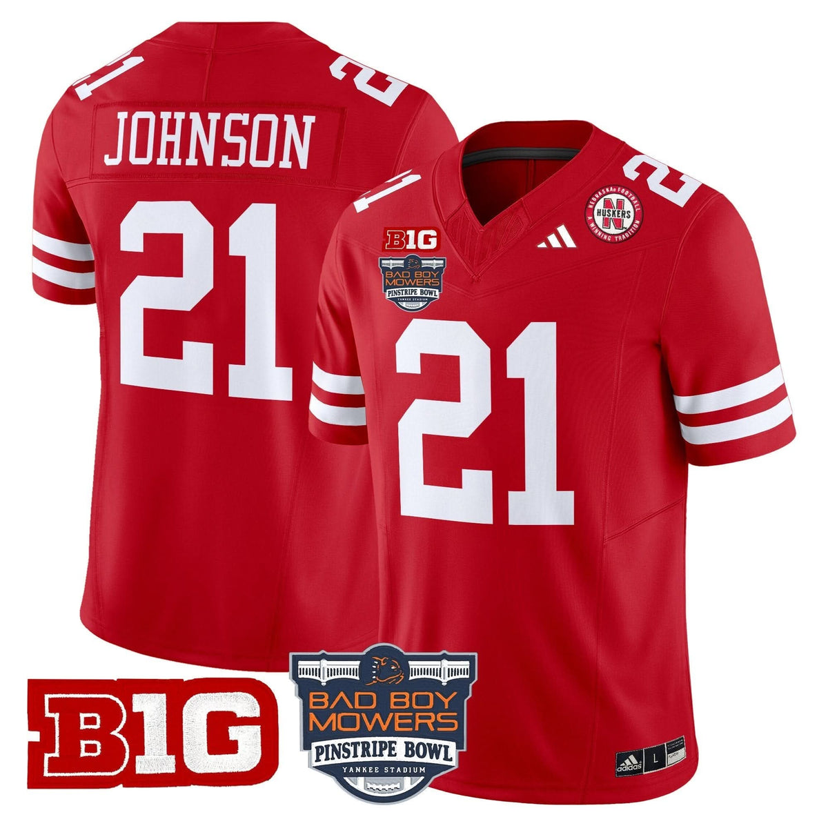 NC 2025 Pinstripe Bowl Patch Vapor Limited Jersey