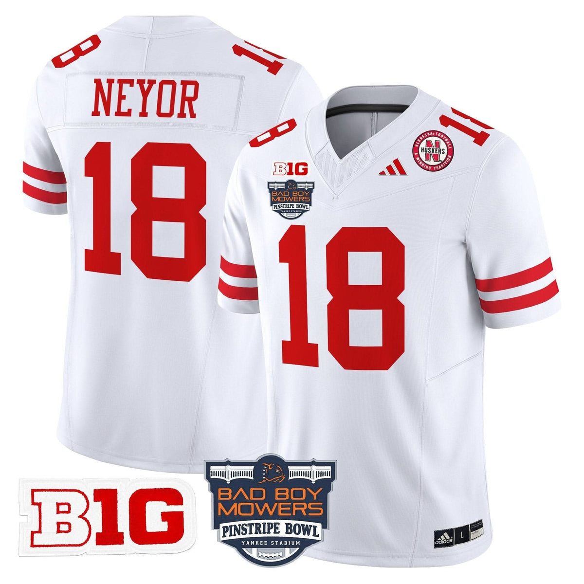 NC 2025 Pinstripe Bowl Patch Vapor Limited Jersey
