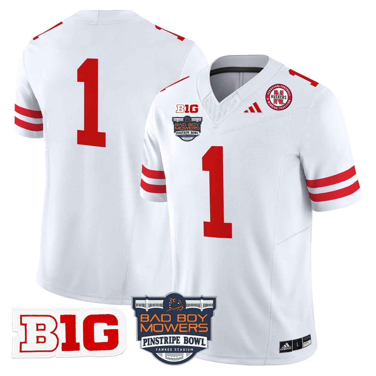 NC 2025 Pinstripe Bowl Patch Vapor Limited Jersey
