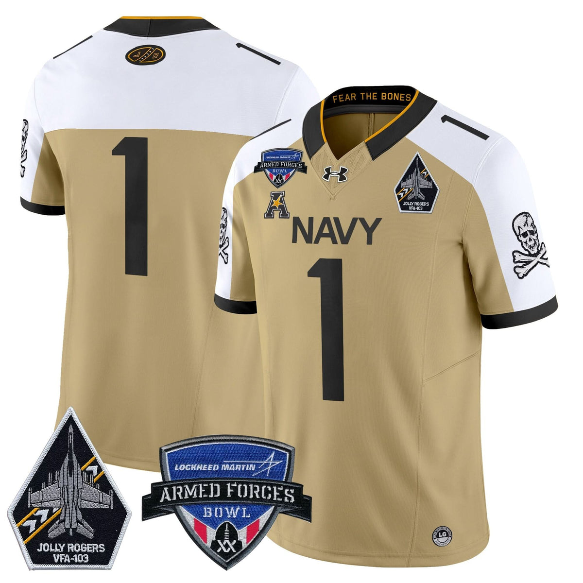 NM 2025 Armed Forces Bowl Patch Vapor Limited Jersey