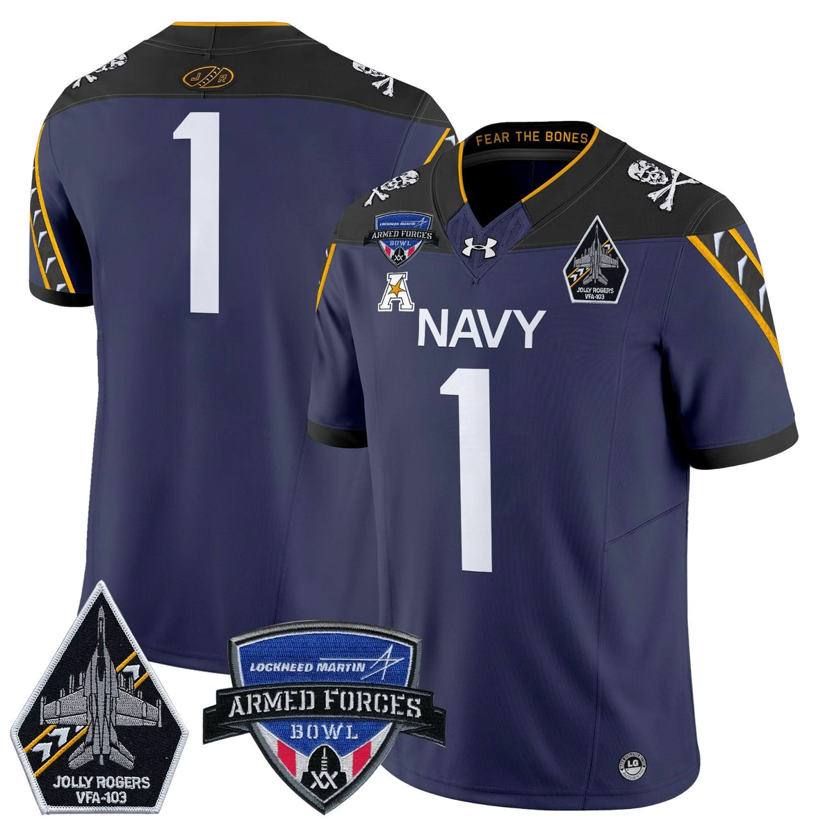 NM 2025 Armed Forces Bowl Patch Vapor Limited Jersey