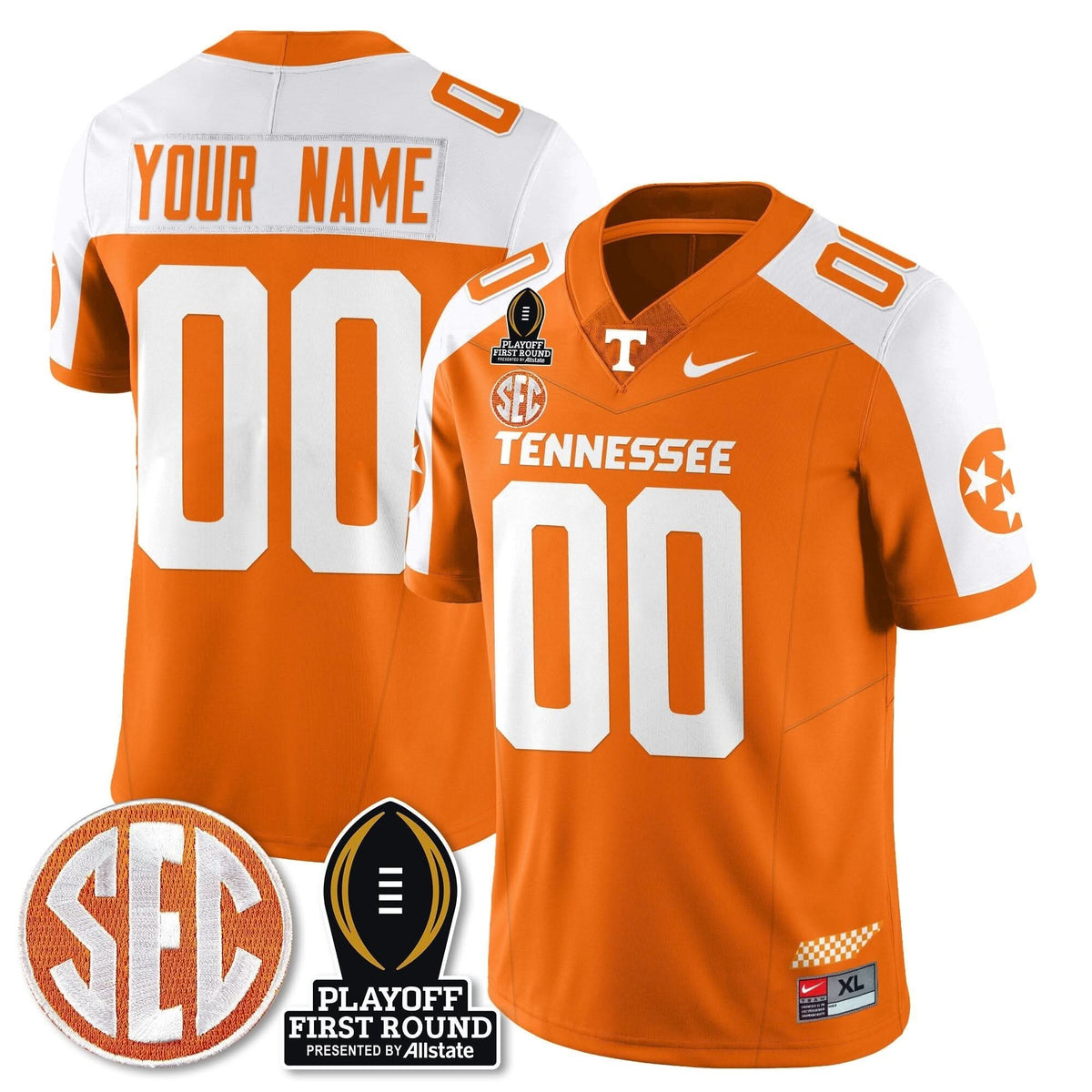 Custom TV Football Jersey - Playoff First Round Patch