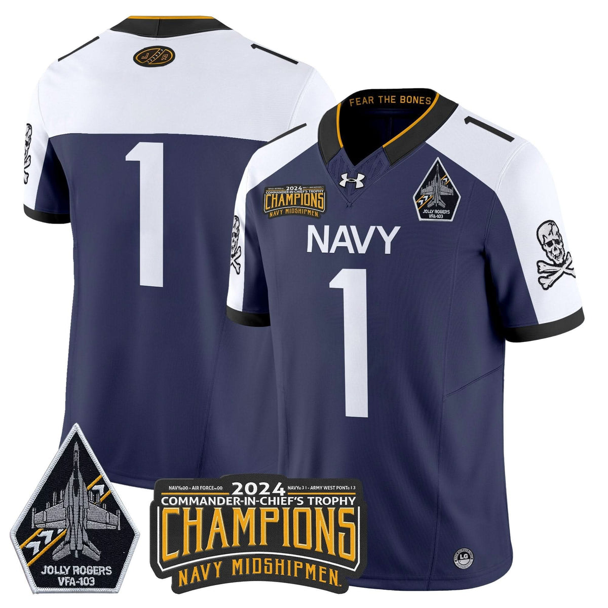 NM 2024 Commander-In-Chief's Trophy Champions Patch Vapor Limited Jersey