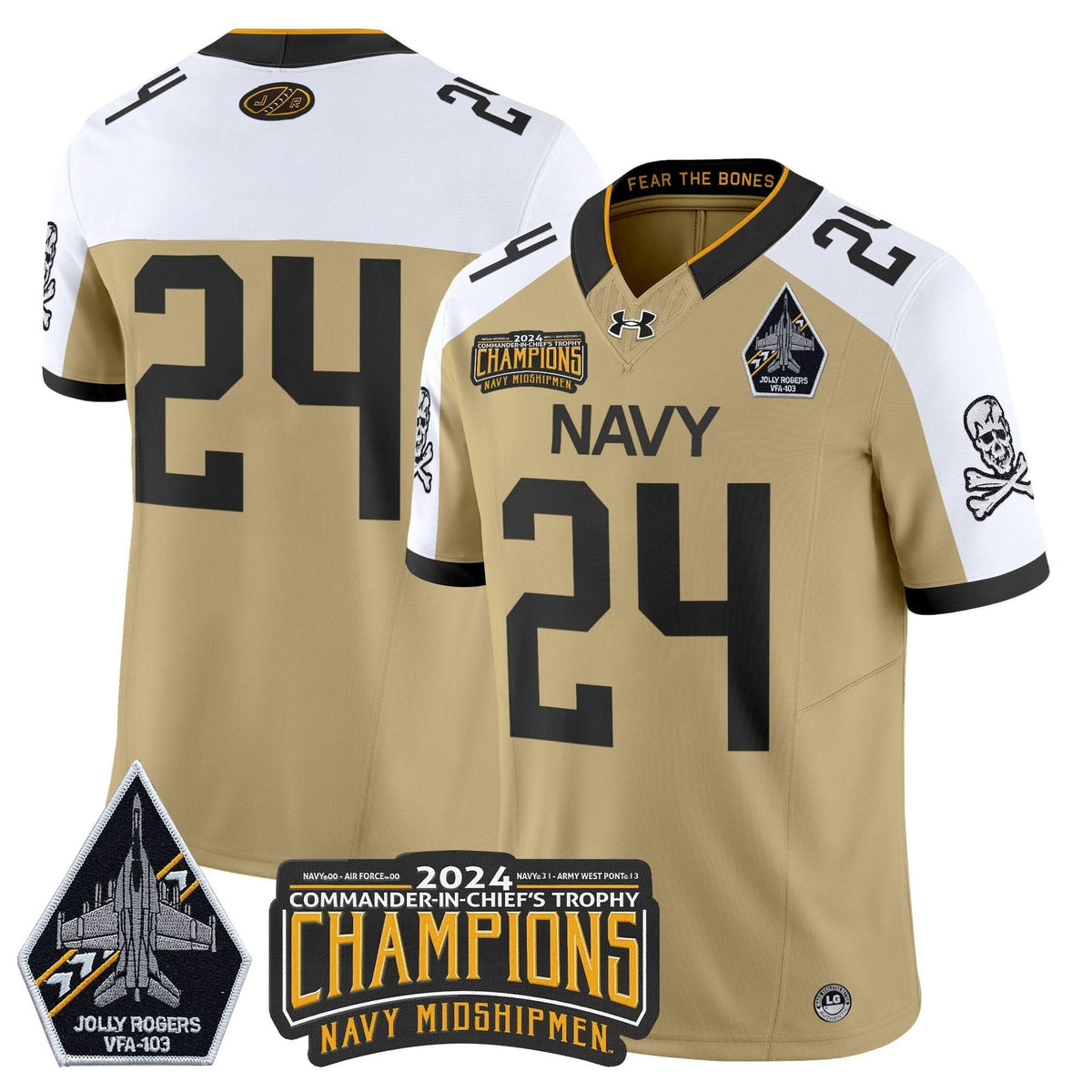 NM 2024 Commander-In-Chief's Trophy Champions Patch Vapor Limited Jersey