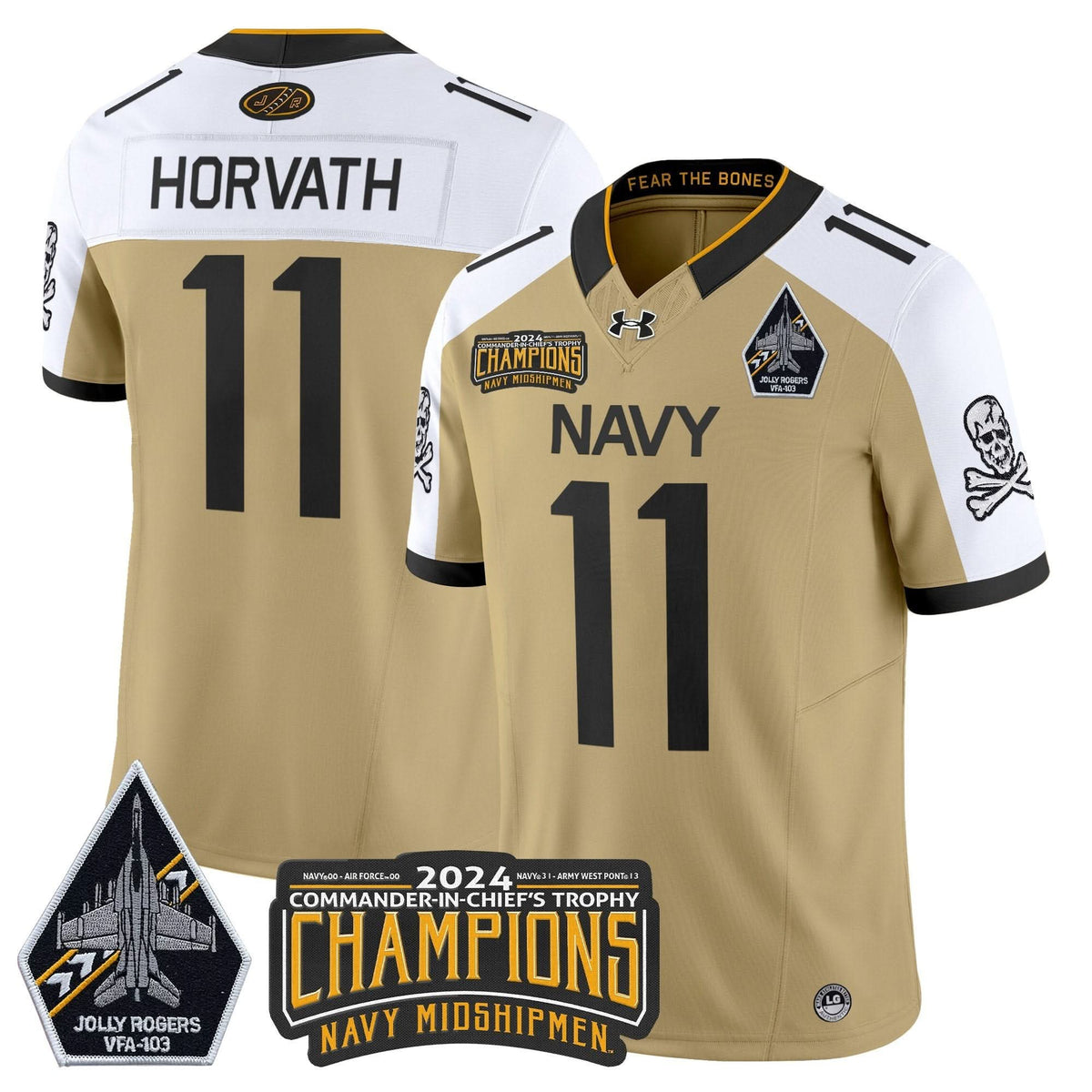 NM 2024 Commander-In-Chief's Trophy Champions Patch Vapor Limited Jersey