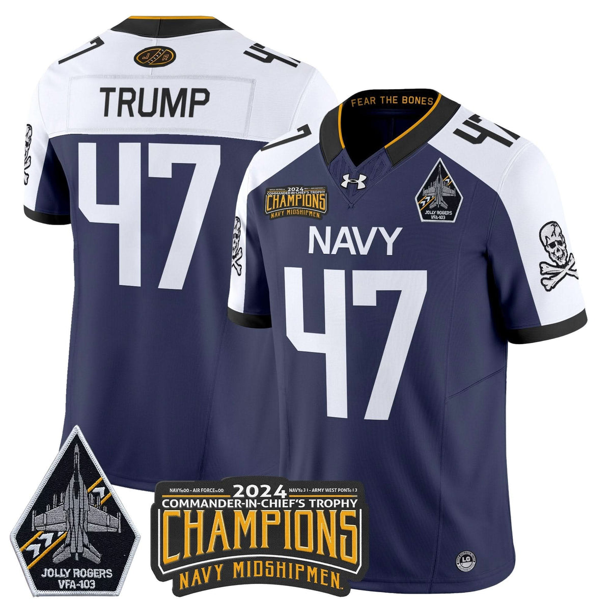 NM 2024 Commander-In-Chief's Trophy Champions Patch Vapor Limited Jersey