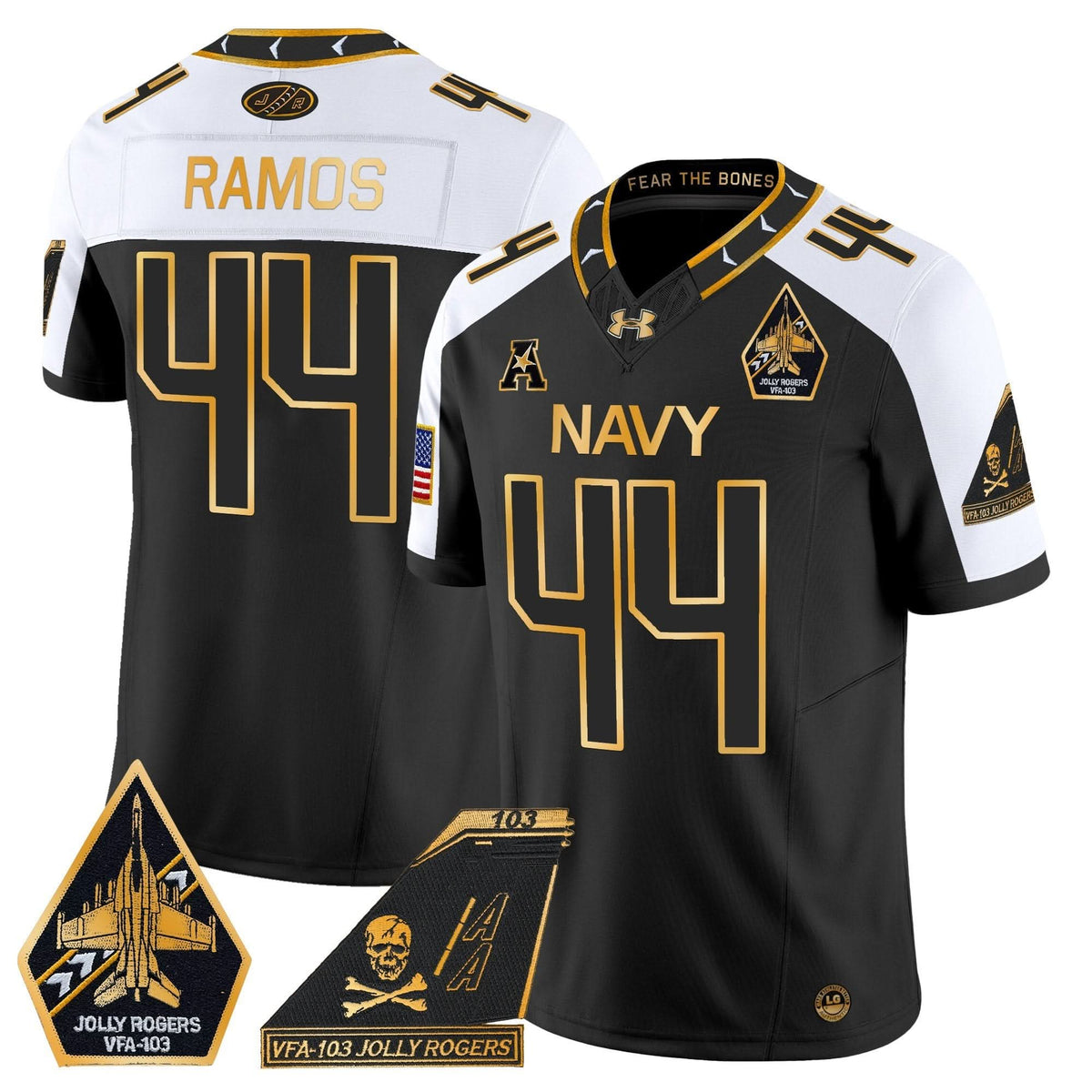 NM 2024 Jolly Rogers Patch Gold Vapor Limited Jersey